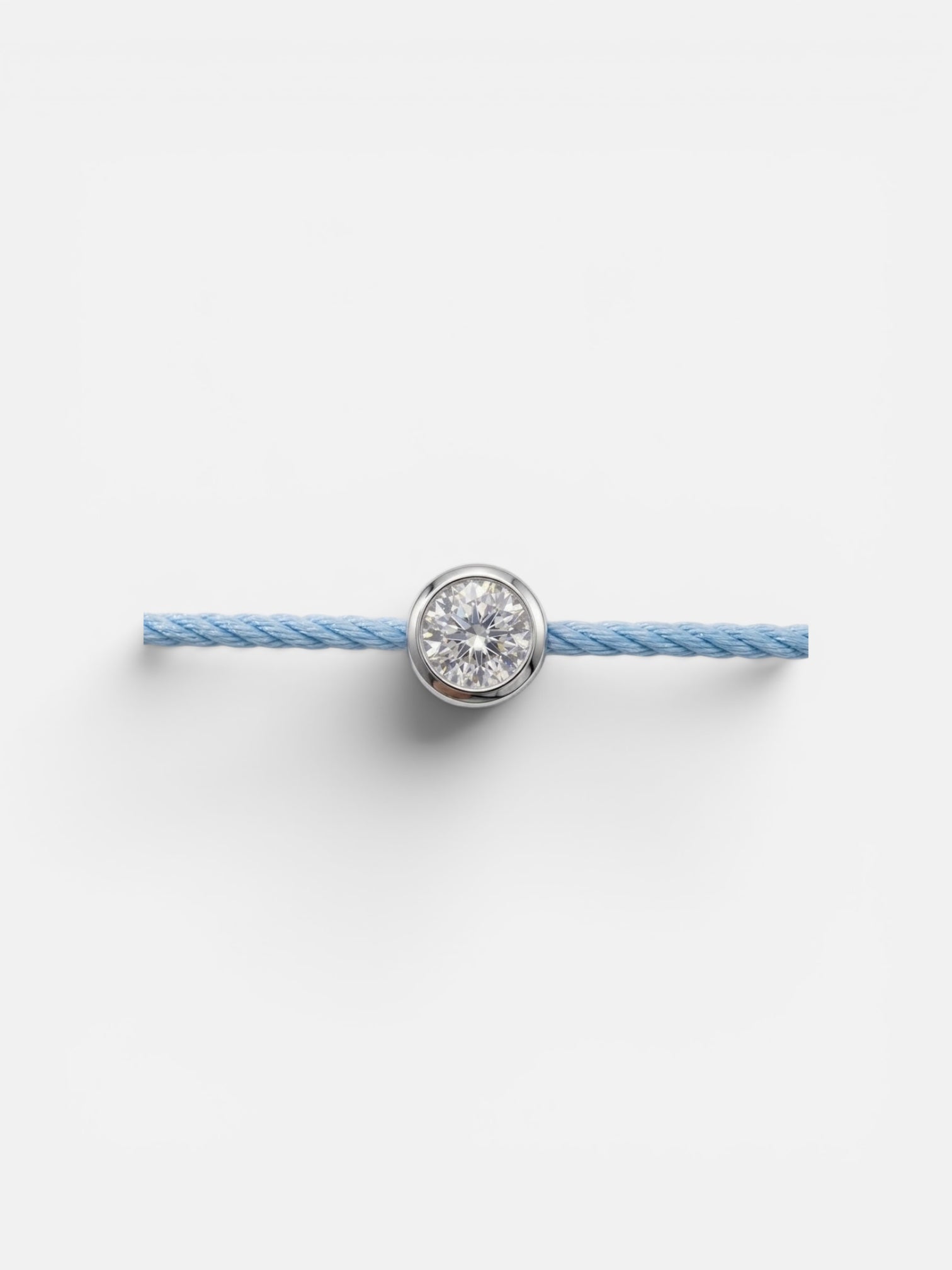 Mini Round Silver Lab Grown Diamond Bracelet