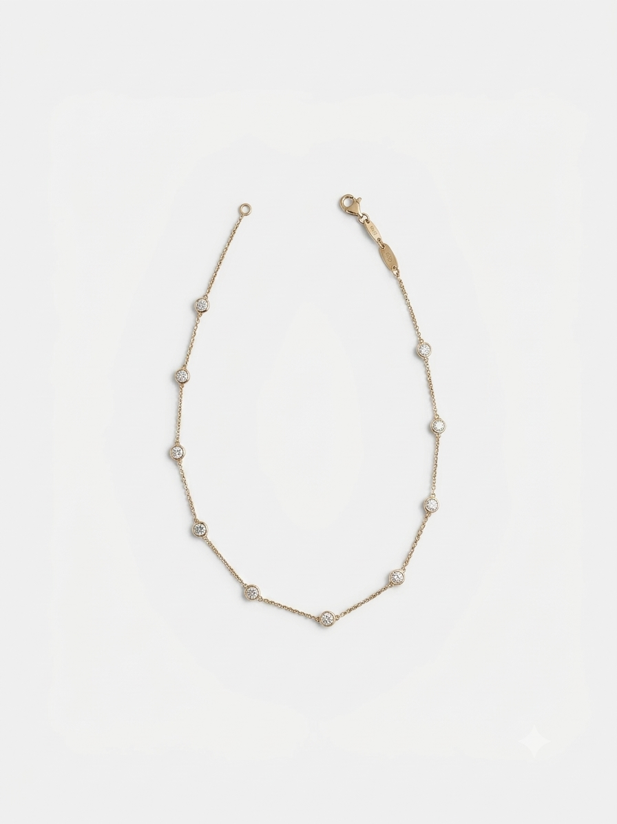 Lotus Multi-stone Neckalce